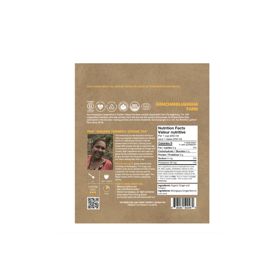 Golden Tumeric Ginger Tea Rebellion